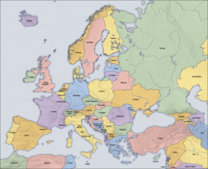 Europe Countries Map