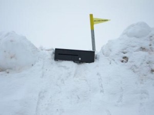 Cash Drawer in snow
