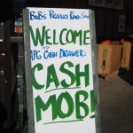APG Cash Mob sign