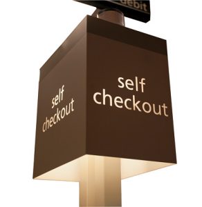 self check out sign