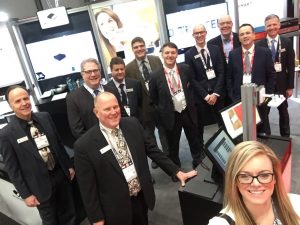 team selfie at NRF