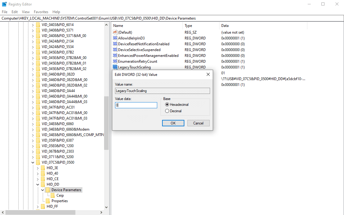 LegacyTouchScaling