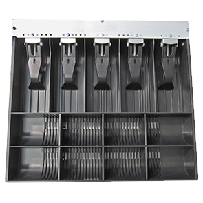 3- 8 Coin Compartments 14.2 x 12.65 x 2.4 5 Bill Compartments Pack APG VPK-15B-10-BX Vasario Series Standard-Duty Till for Cash Drawer 