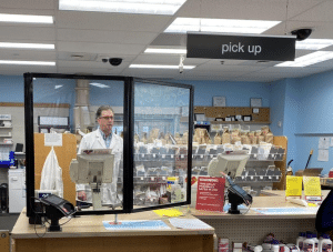 Guardiant Countertop Shield In Pharmacy