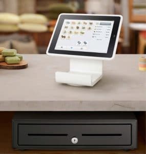 undercounter cash register mounting